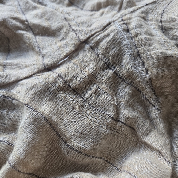 Drew Linen Blend 2-Piece Set: Scoop Neck Crop Top & Wide-Leg Pants - Picture 11 of 14